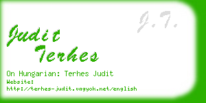 judit terhes business card